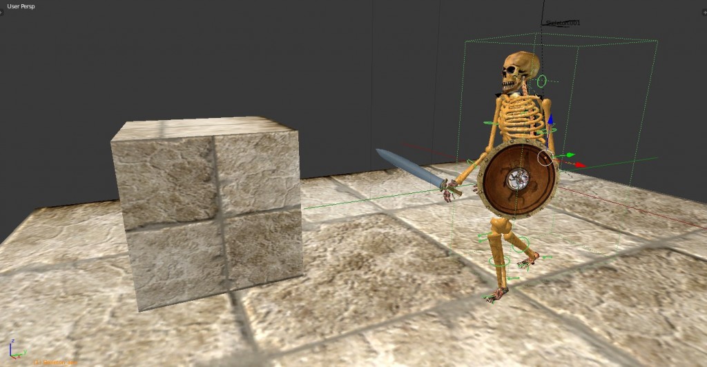 Walking Skeleton rigged and animated preview image 2